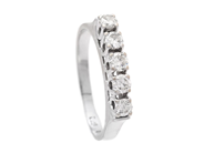 Jewellery - ETERNITY RING, 18K white gold - View 1