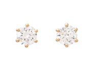 Jewellery - SOLITAIRE EARRINGS, 18K gold - View 1