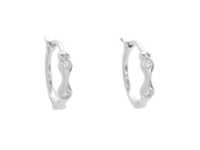 Jewellery - HOOP EARRINGS, 18K white gold - View 1
