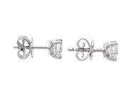 Jewellery - SOLITAIRE EARRINGS, 18K white gold - View 2