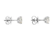 Jewellery - SOLITAIRE EARRINGS, 18K white gold - View 2