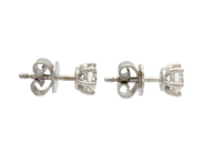 Jewellery - SOLITAIRE EARRINGS, 18K white gold - View 2