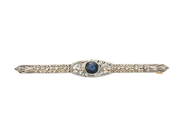 Jewellery - BROOCH, 18K gold/platinum - View 1