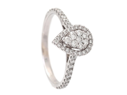 Jewellery, RING, 18K white gold, in auction: Lilla jewellery – Tuesday 18 November