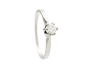 Jewellery - SOLITAIRE RING, 18K white gold - View 1