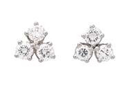 Jewellery, EARRINGS, 18K white gold, in auction: Christmas – Saturday 13 December