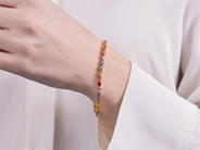 Jewellery - TENNIS BRACELET, 18K gold - View 3