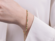 Jewellery - TENNIS BRACELET, 18K gold - View 3