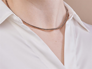 Jewellery - NECKLACE, 18K rose gold - View 3