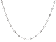 Jewellery, NECKLACE, 18K white gold, in auction: Christmas – Saturday 13 December