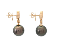 Jewellery - PEARL EARRINGS, 18K gold - View 2