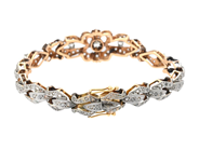 Jewellery - BRACELET, 14K gold/platinum - View 2