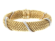 Jewellery, BRACELET, 18K gold/white gold, in auction: Christmas – Saturday 13 December