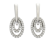 Jewellery, EARRINGS, 18K white gold, in auction: Lilla jewellery – Tuesday 2 December