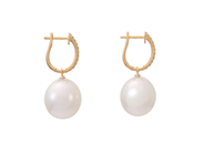 Jewellery - PEARL EARRINGS, 18K gold - View 2