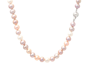 Jewellery - PEARL NECKLACE, cultured freshwater pearls pink  - View 1