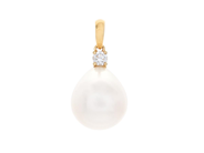 Jewellery - PEARL PENDANT, 18K gold with cultured freshwater pearl 9 mm - View 1