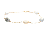 Jewellery - PEARL BRACELET, 18K gold - View 1