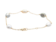 Jewellery - PEARL BRACELET, 18K gold - View 2