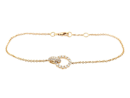 Jewellery - BRACELET, 18K gold with 32 brilliant cut diamonds 0,35 ctw - View 1