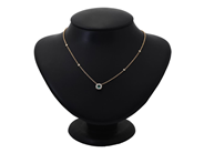 Jewellery - NECKLACE, 18K gold with emerald 0,22 ctw - View 2