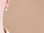 Jewellery - PEARL EARRINGS, 18K white gold - View 3