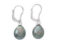 Jewellery - PEARL EARRINGS, 18K white gold - View 2