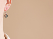 Jewellery - PEARL EARRINGS, 18K white gold - View 3