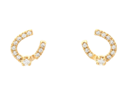 Jewellery - EARRINGS, 18K gold with 22 brilliant cut diamonds 0,07 ctw - View 1