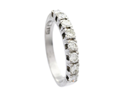 Jewellery, ETERNITY RING, 18K white gold, in auction: Lilla jewellery – Tuesday 2 December