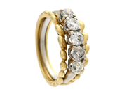 Jewellery, JACKET RING, 18K guld/14K white gold, in auction: Lilla jewellery – Tuesday 2 December