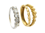 Jewellery - JACKET RING, 18K guld/14K white gold - View 2