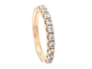 Jewellery, ETERNITY RING, 18K gold, in auction: Lilla jewellery – Tuesday 2 December