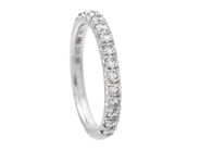 Jewellery, ETERNITY RING, 18K white gold, in auction: Lilla jewellery – Tuesday 2 December