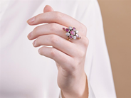 Jewellery - RING, 18K gold/silver - View 3