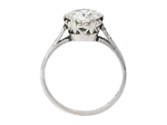 Jewellery - SOLITAIRE RING, platinum - View 2