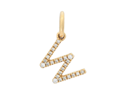 Jewellery, LETTER PENDANT, letter W, in auction: Lilla jewellery – Tuesday 2 December