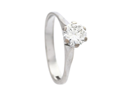 Jewellery, SOLITAIRE RING, 18K white gold, in auction: Lilla jewellery – Tuesday 2 December