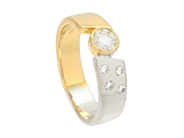 Jewellery - RING, 18K gold/white gold - View 1