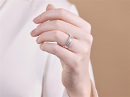 Jewellery - RING, 18K white gold - View 3