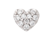 Jewellery - ONE EARRING, 18K white gold - View 1