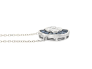 Jewellery - PENDANT WITH CHAIN, 18K white gold - View 2