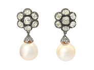 Jewellery - PEARL EARRINGS, 18K gold - View 1