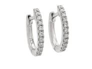 Jewellery, EARRINGS, 18K white gold, in auction: Lilla jewellery – Tuesday 2 December
