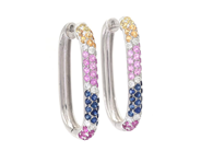 Jewellery, EARRINGS, 18K white gold, in auction: Lilla jewellery – Tuesday 2 December