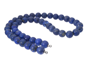 Jewellery, NECKLACE, lapis lazuli beads approx. 10 mm, in auction: Lilla jewellery – Tuesday 2 December