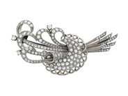 Jewellery - BROOCH, platinum - View 1