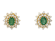 Jewellery - CLUSTER EARRINGS, 18K gold - View 1