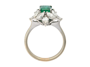 Jewellery - CLUSTER RING, 18K white gold - View 2