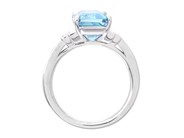 Jewellery - RING, 18K white gold with aquamarine 4,42 ctw - View 2